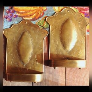 Vintage Brass Wall Sconces